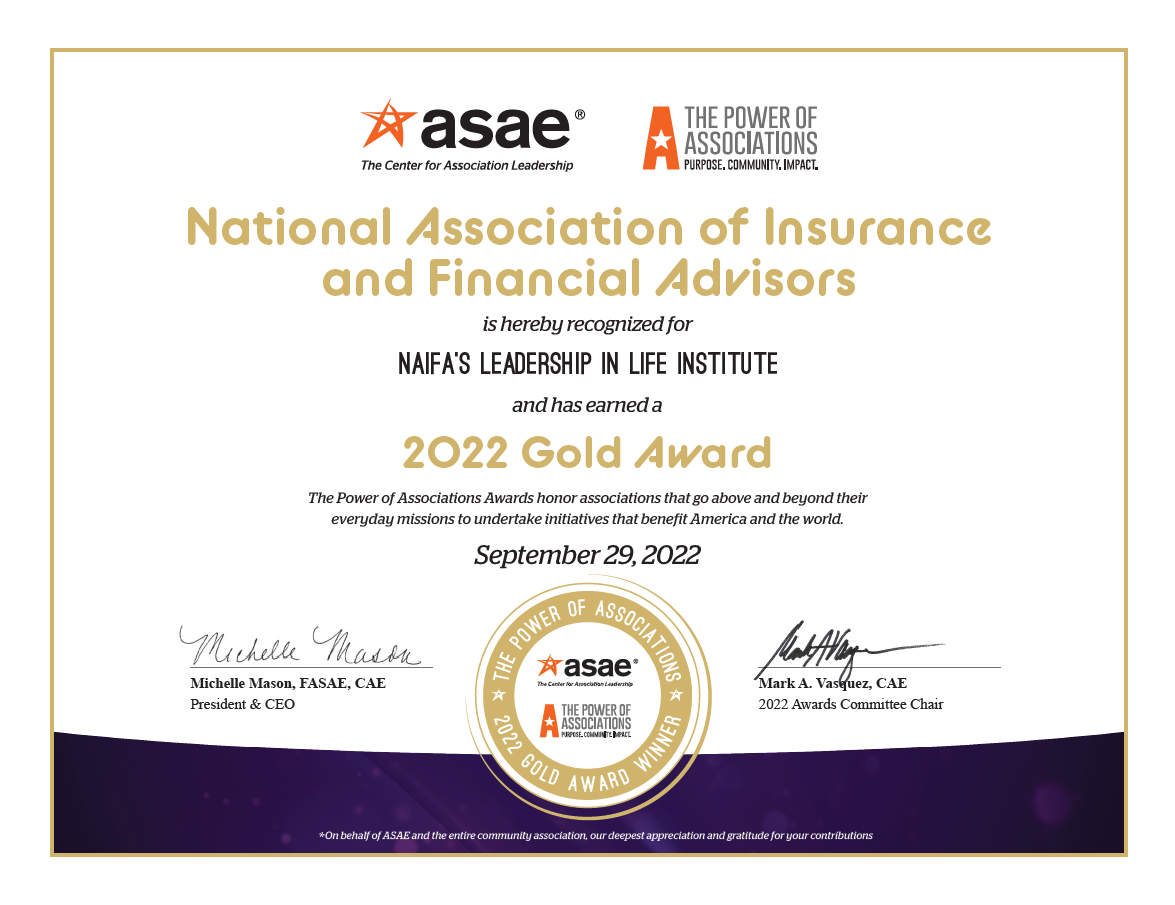 ASAE Gold Award 2022