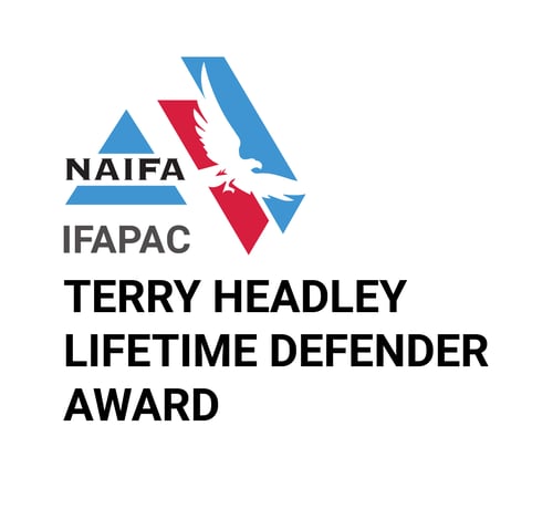 IFAPAC-Terry Headley Lifetime Defender Award logo